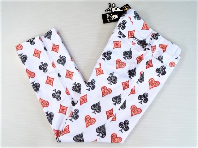 SALE，低価 Birdie hunt バーディーハント / w82-84㎝ トランプマーク ストレッチパンツ 静電ケア / サイズ32(82cm～)｜売買されたオークション情報、yahooの商品情報をアーカイブ公開 - オークファン パンツ、スラックス