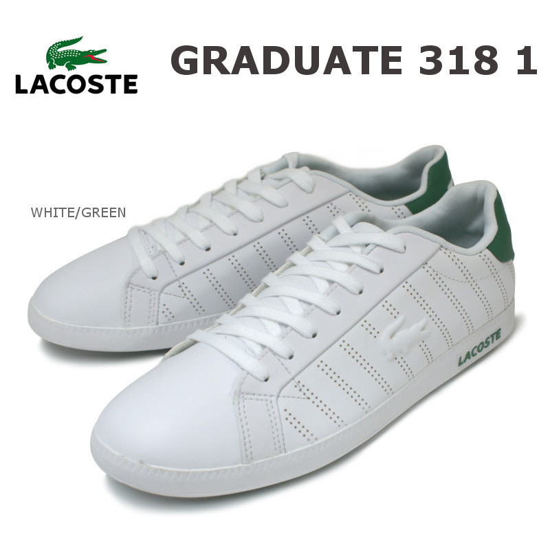 【赤字超特価，低価】 KK837 LACOSTE ラコステ 定価14300円 白&times;グリーン ローカットレザースニーカー 25.5cm ナノユニバース 別注(その他)｜売買されたオークション情報、yahooの商品情報をアーカイブ公開 - オークフ 男性用