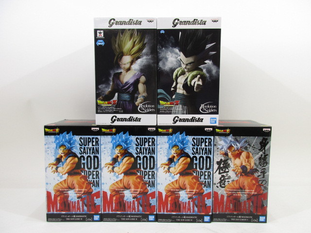 n3352k 【未開封】ドラゴンボール プライズフィギュア まとめ売り 6種セット グランディスタ 悟空 悟飯 ゴテンクス [055-000100]