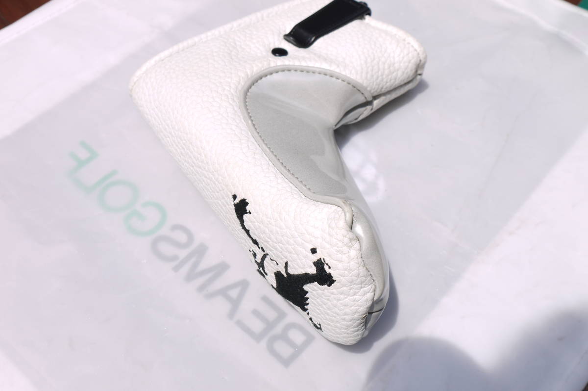 パターカバー スカル 美品 オークリー ピン型 - ホワイト 白 OAKLEY Oakley ピンタイプ 新品オークリー 黒 ヘッドカバーゴルフ レアモデル パターカバーの