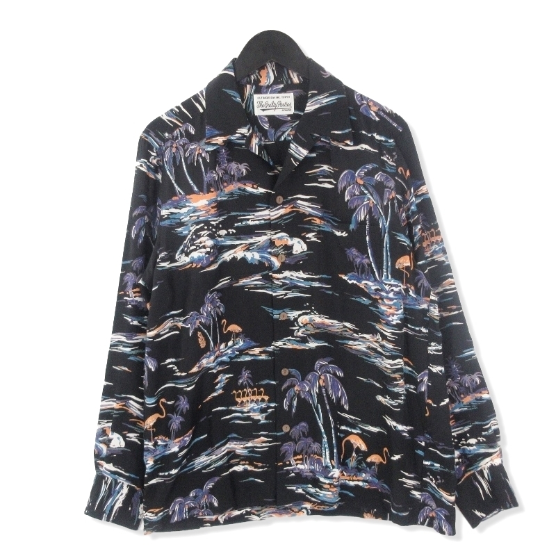 1円～ 良品 WACKOMARIA ワコマリア 18SS ISLAND SEA L/S HAWAIIAN 