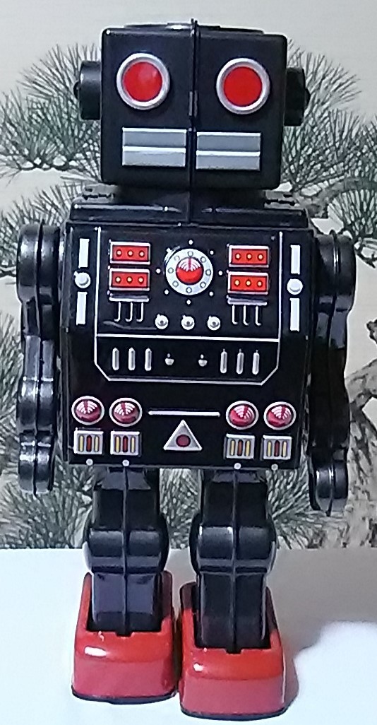 ブリキロボット 日本製 16 54-308426-08 [Y] (1) ブリキ ロボット おもちゃ 玩具 レトロ 日本
