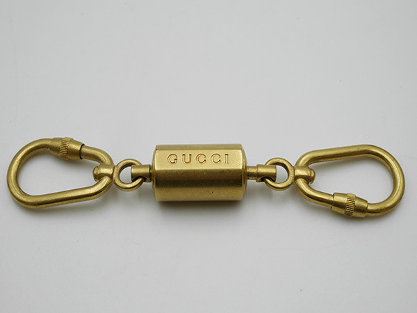 グッチGUCCI キーホルダー 金属素材 ゴールド GUCCI グッチ キーホルダー