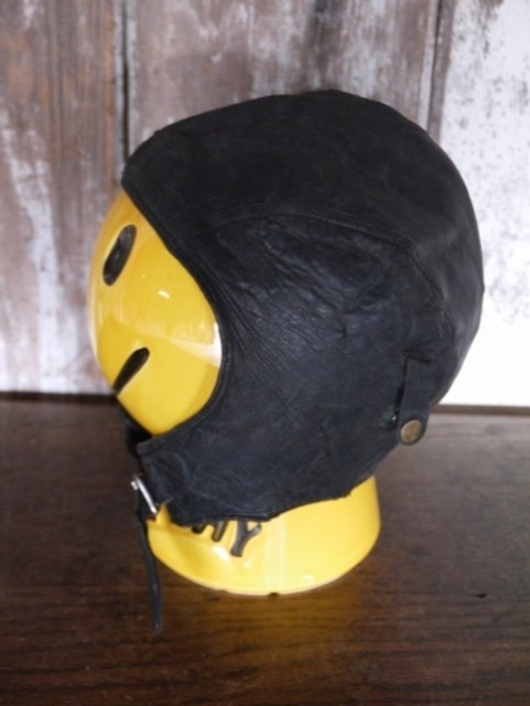 Vintage Cap 1940s | for Hat Motorcycle Brown Helmet Leather Beck
