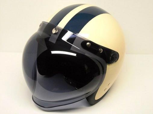 新品 可動式 スモーク バブルシールド付き ジェットヘルメット