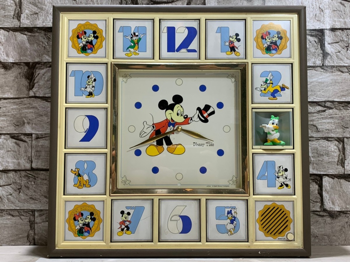 1円スタート 現状品 Disney Time カラクリ時計 掛時計 FW668B