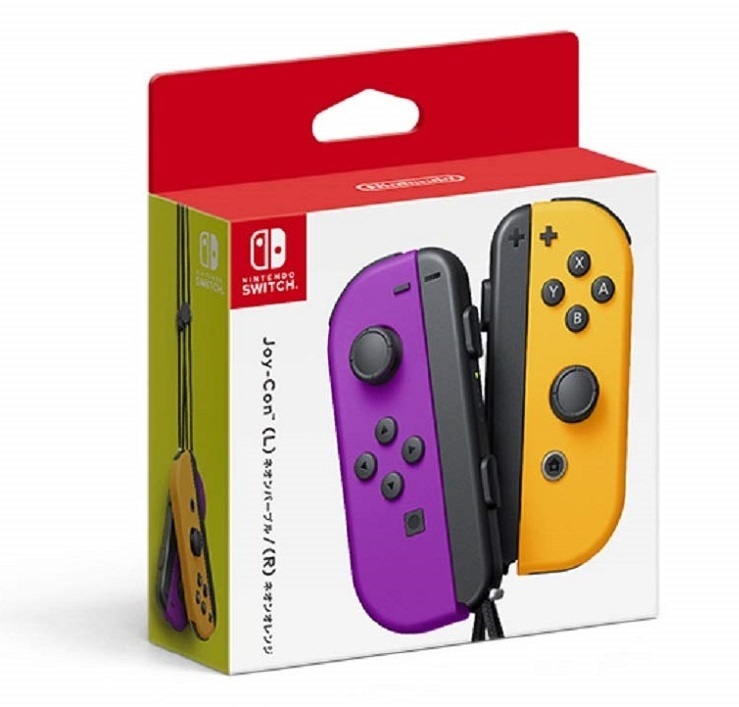 Nintendo - Joy-Con Switch Neon Blue 0 (L)⁄(R) (L) Light Joy (L⁄R)