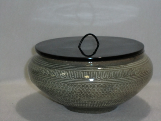 美術品・アンティーク・コレクション 水指 旺祥寺窯 共箱 古物