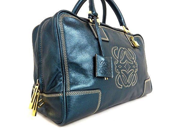 1円 □美品□ LOEWE ロエベ アマソナ36 アナグラム レザー 
