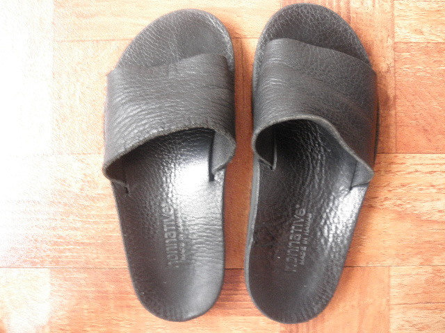 nonnative ×  SLIPPER COW SUEDEサンダル nonnative-TRAVELER SANDAL COW LEATHER by ISLAND SLIPPER BLACK 7