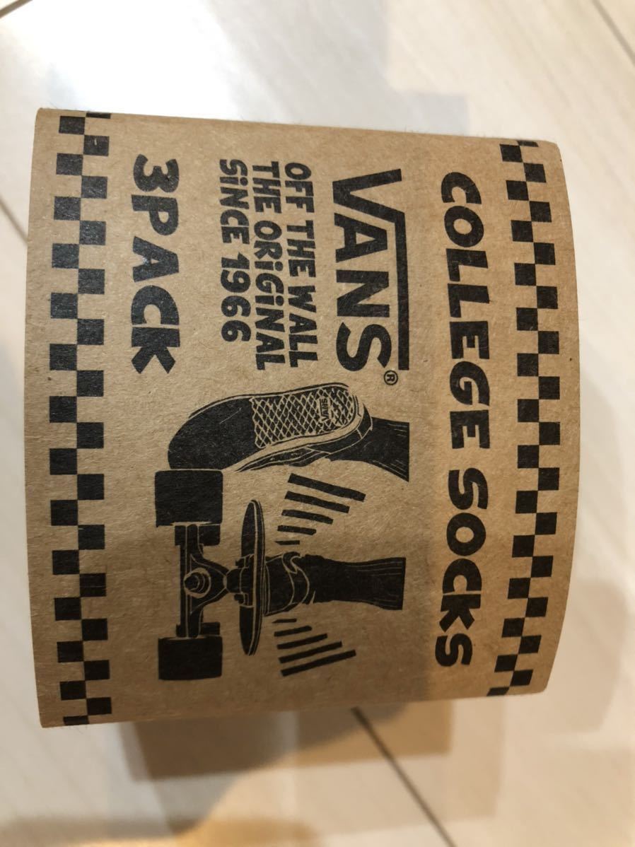 vans college socks 3pack set ソックス　Mサイズ　25cm～27cm キムタク私物