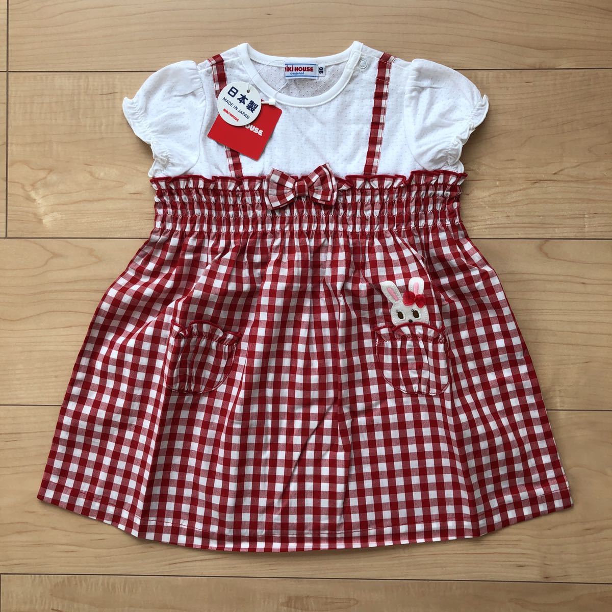 ☆新品☆ミキハウス うさこ ワンピース 90 ミキハウス ワンピース 