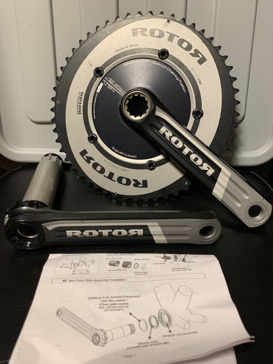 ROTOR 3D+ クランク | 3D ローター 170mm 53&frasl;39 52&frasl;36T 130PCD 「ローター」 ロード TT ALDHU 3D24クランクも入荷！: sports