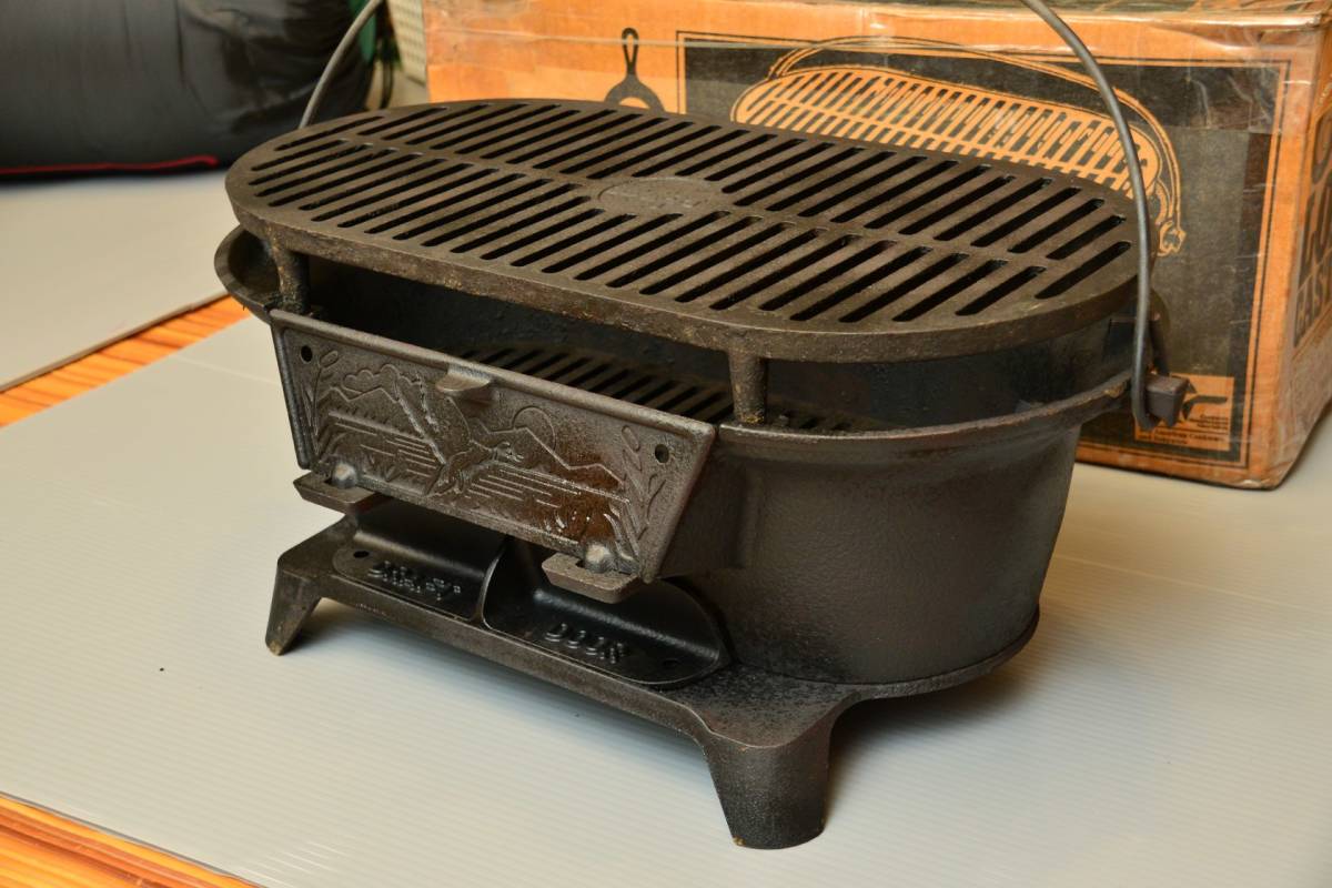 格安，2026 ビンテージ 旧LODGE ロッジ キャストアイアン スポーツマンズグリル SPORTSMAN'S GRILL USA(炭火用)｜売買されたオークション情報、yahooの商品情報をアーカイブ公開 - オークファン 炭火用