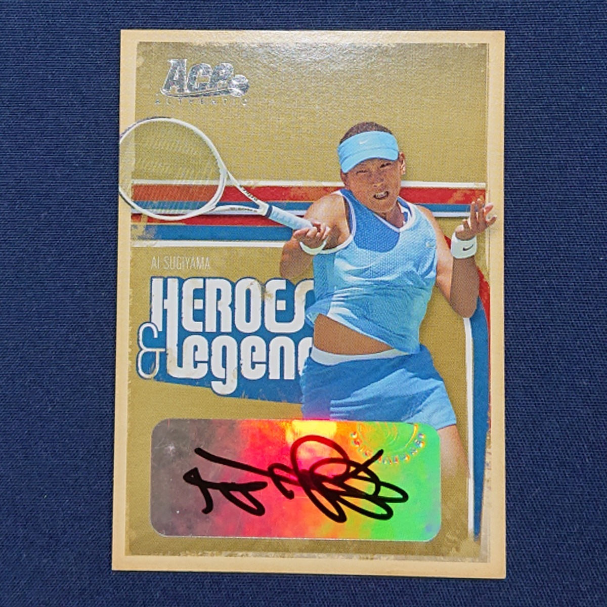 3/225 Auto】 Ai Sugiyama Tennis Ace Authentic Heroes&Legends