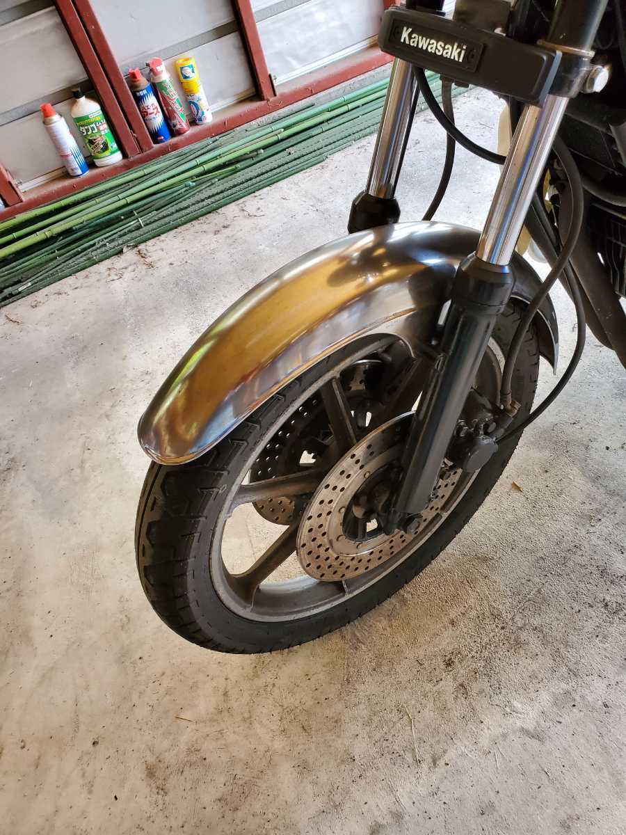 JMCフロントフェンダー フロントフェンダー ロゴ⁄穴有 Z750FX⁄MK-2