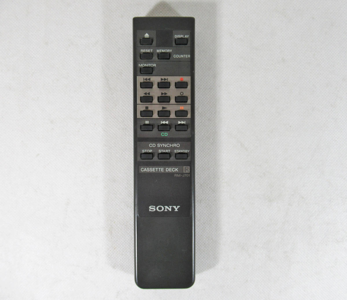 re299☆リモコン☆ソニー SONY☆RM-J701☆カセットデッキ TC-K555ESL