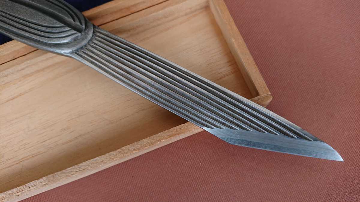 藤原良明作　切り出し 入手困難】藤原良明作 切り出し 小刀 FUJIWARA YOSHIAKI 武蔵國水心子