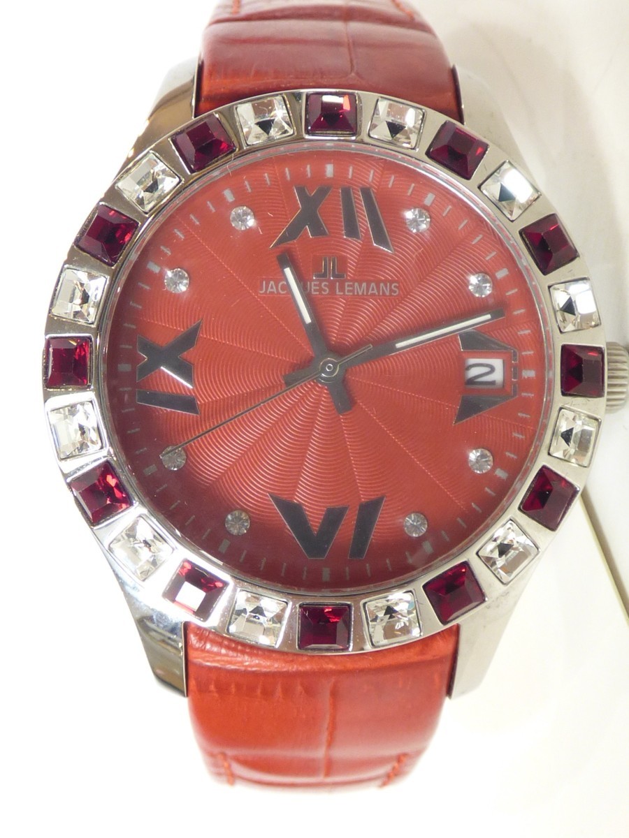 【人気セール，大得価】 ジャックルマン JACQUES LEMANS レッドストーン ビジュ ウォッチ 腕時計 L's/レッド/Ｓランク ｃ0AB(その他)｜売買されたオークション情報、yahooの商品情報をアーカイブ公開 - オークファン その他