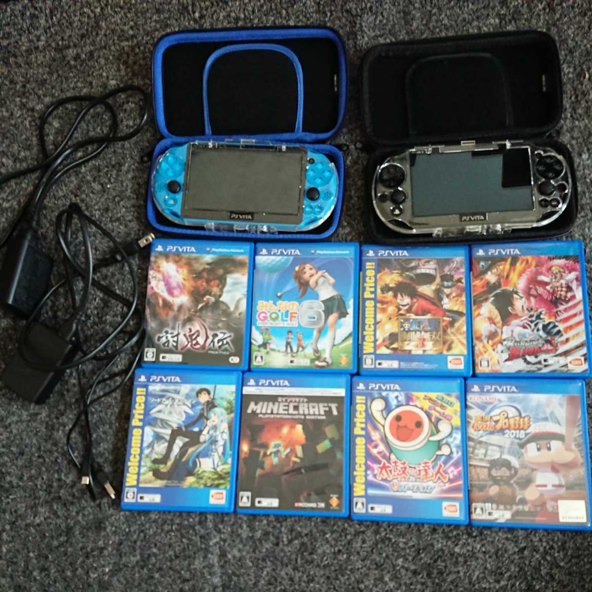  PS Vita 本体2セット まとめ売り 32GB ソフト8セット ケース付き ゴルフマイクラ太鼓の達人野球ワンピース(PS Vita本体)｜売買されたオークション情報、yahooの商品情報をアーカイブ公開 - オーク PS Vita本体