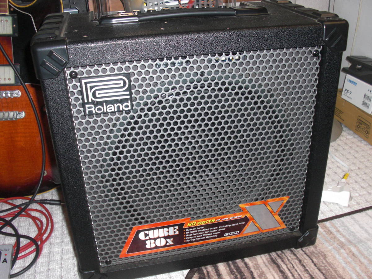 完動品】 Roland CUBE-80X 多機能ギターアンプ 出力80W 即決有り