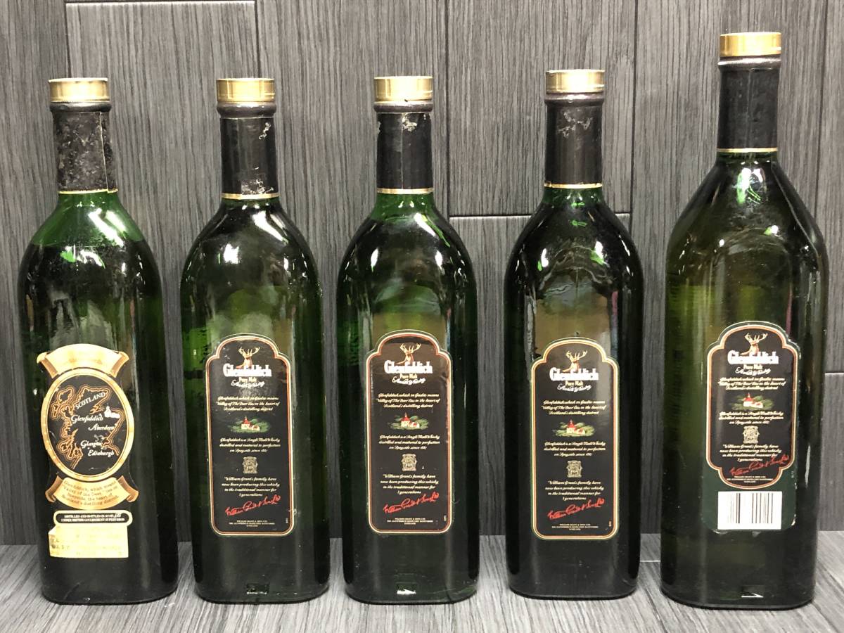 スコッチ5本Glenfiddich グレンフィディック ピュアモルト 特級 750ml