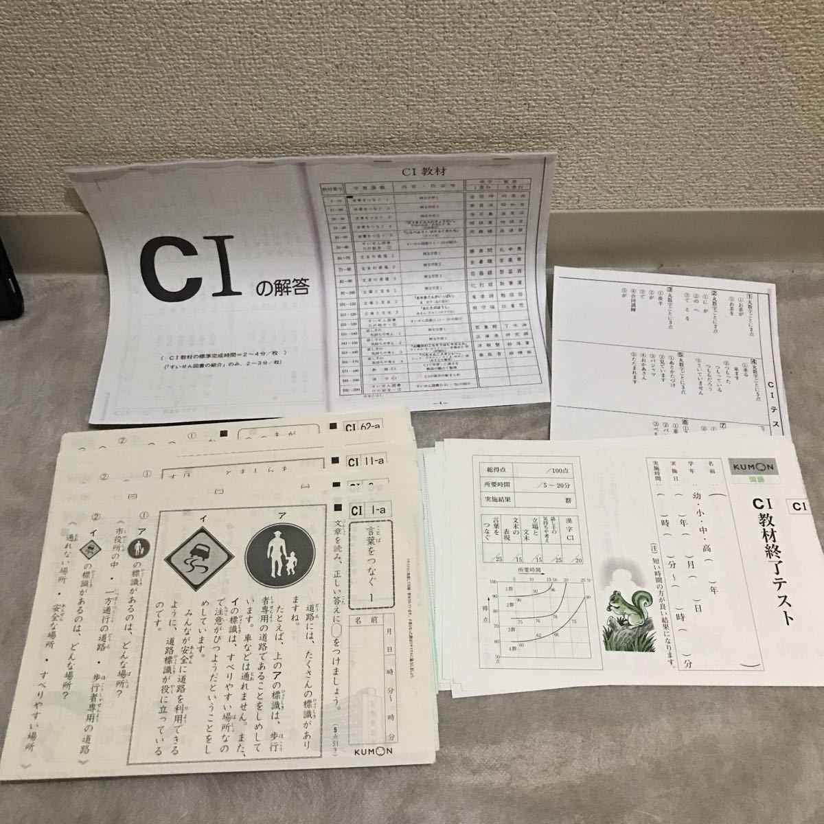 公文式くもん プリント 国語C1a～200b 未使用！ 未記入公文 くもん