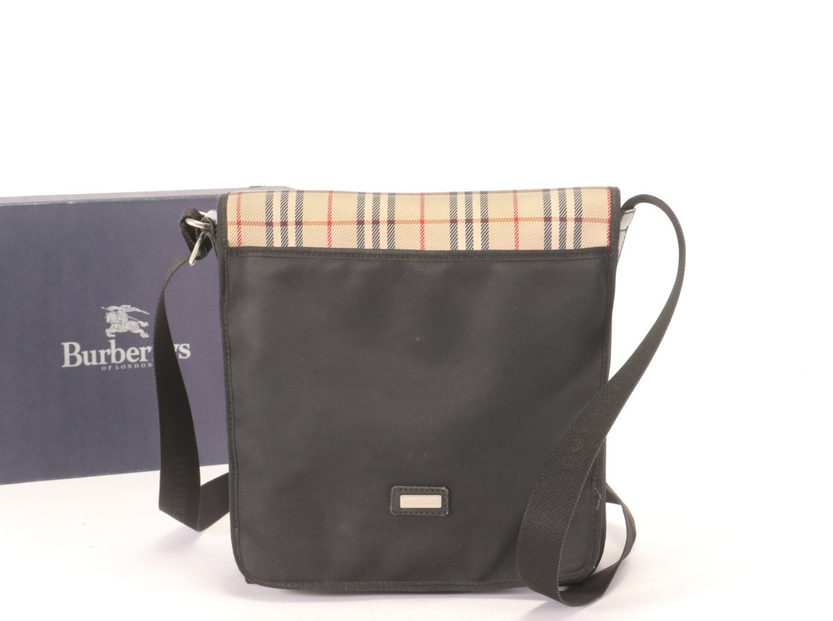 バーバリー BURBERRY ノバチェック 1円 ショルダーバッグ 1円 