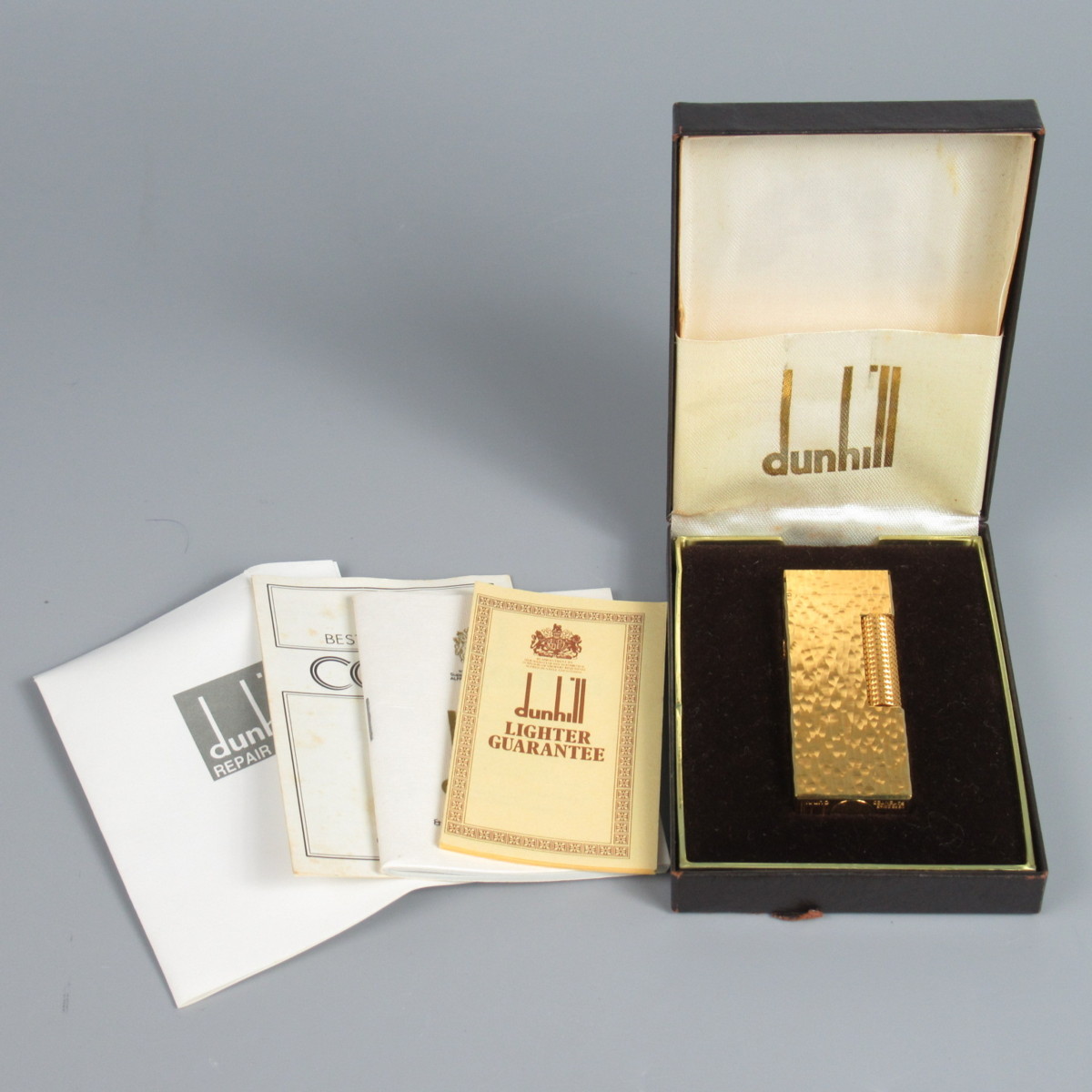 ダンヒル ガスライター ゴールド　ケース付き ※着火未確認※ Dunhill/ローラガス/喫煙具　o111oyfu-775634【O商品】