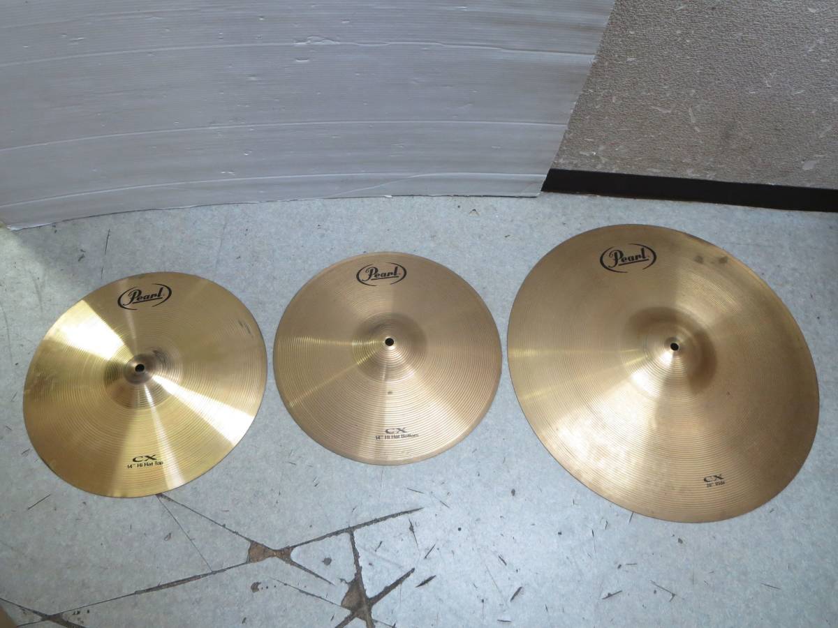 【新品，得価】 2124 Pearl パール シンバル 20インチ Ride 14インチ Hi Hat Top/Hi Hat Bottom 3点セット(シンバル)｜売買されたオークション情報、yahooの商品情報をアーカイブ公開 - オークファン シンバル