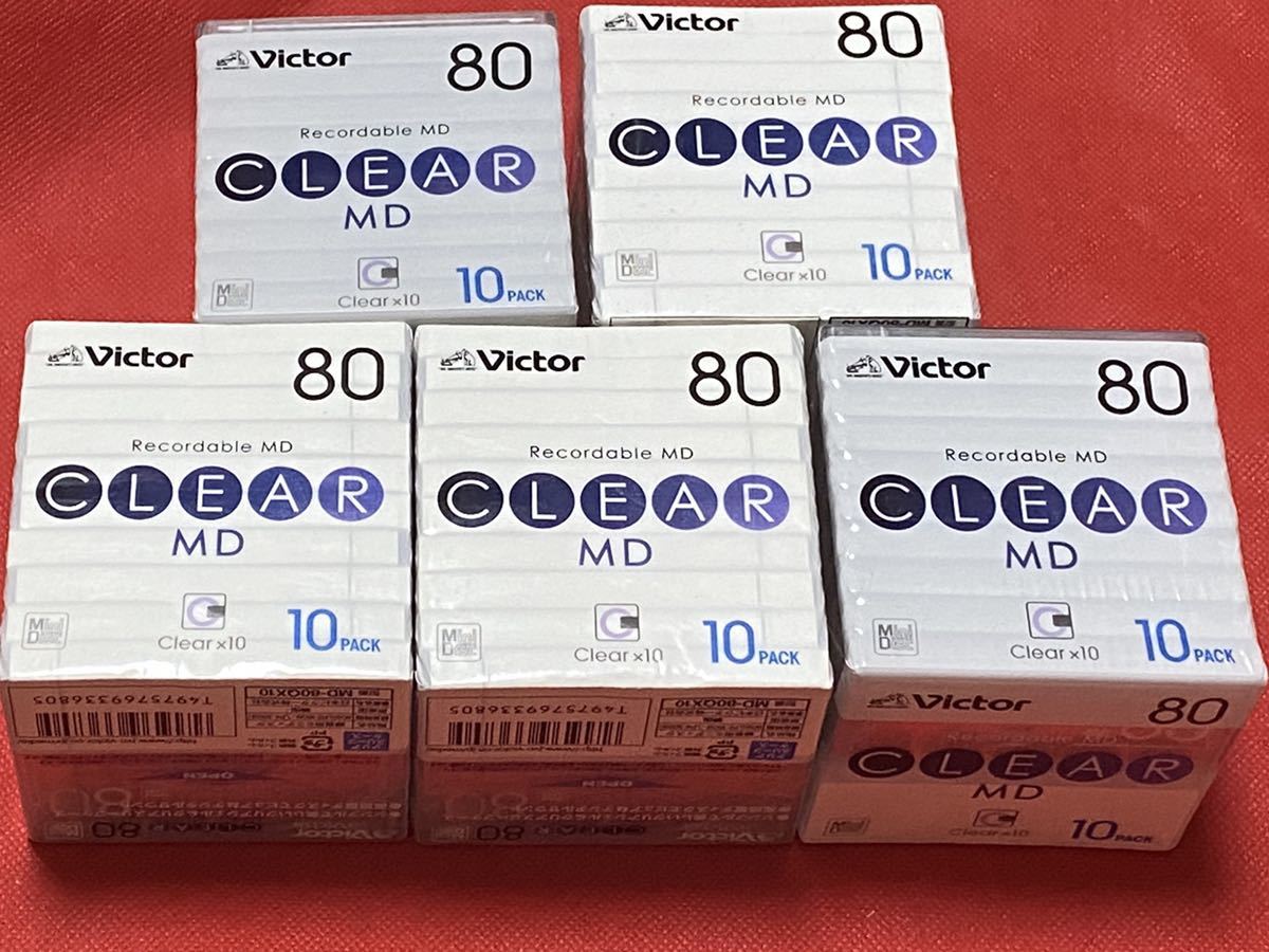【限定SALE，豊富な】 Victor MD ミニディスク 80分 CLEAR 10枚パック&times;5セット MD-80QX10(記録媒体)｜売買されたオークション情報、yahooの商品情報をアーカイブ公開 - オークファン 記録媒体