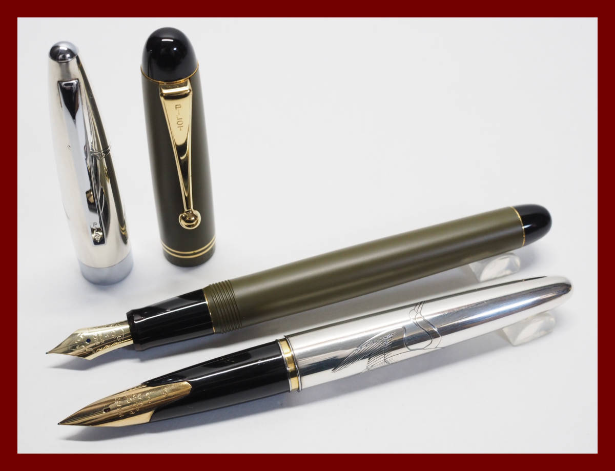 パイロット シルバーン 鶴 PILOT 18K 万年筆 0 （中字） silvern 極細