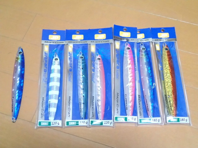 人気セール，高品質 メジャークラフト ジグパラ バーチカル ショートモデル １２０ｇ&times;３ １５０ｇ&times;１ １８０ｇ&times;３(メタルジグ)｜売買されたオークション情報、yahooの商品情報をアーカイブ公開 - オ 海水