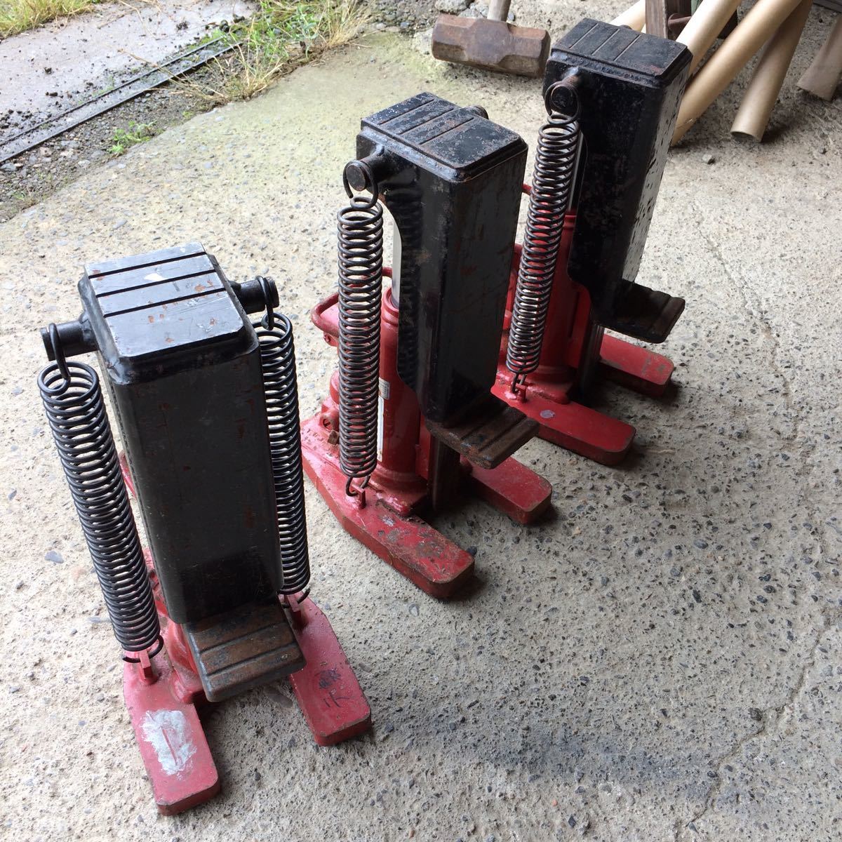 【人気定番，お買い得】 マサダ製作所 3台まとめて 爪付き油圧ジャッキ 5t 爪先2t 重量上げ 設備屋 重量物(ジャッキ)｜売買されたオークション情報、yahooの商品情報をアーカイブ公開 - オークファン その他