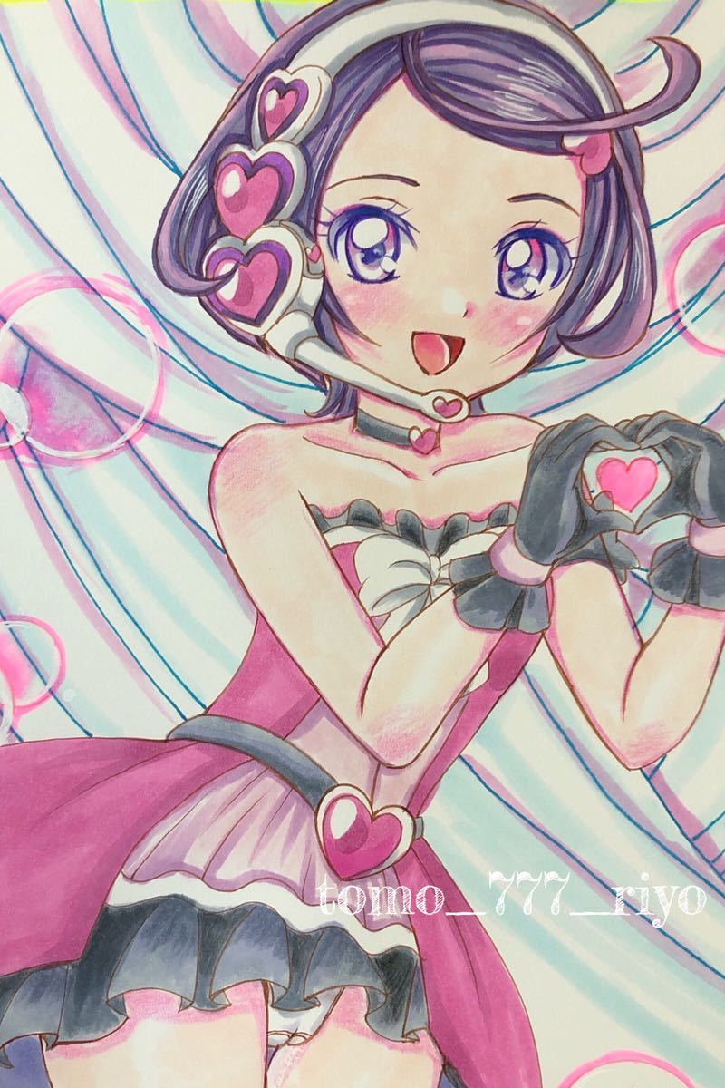 同人手描きイラスト ドキドキ プリキュア 剣崎真琴 まこぴー ケント紙 手描きイラスト 売買されたオークション情報 Yahooの商品情報をアーカイブ公開 オークファン Aucfan Com