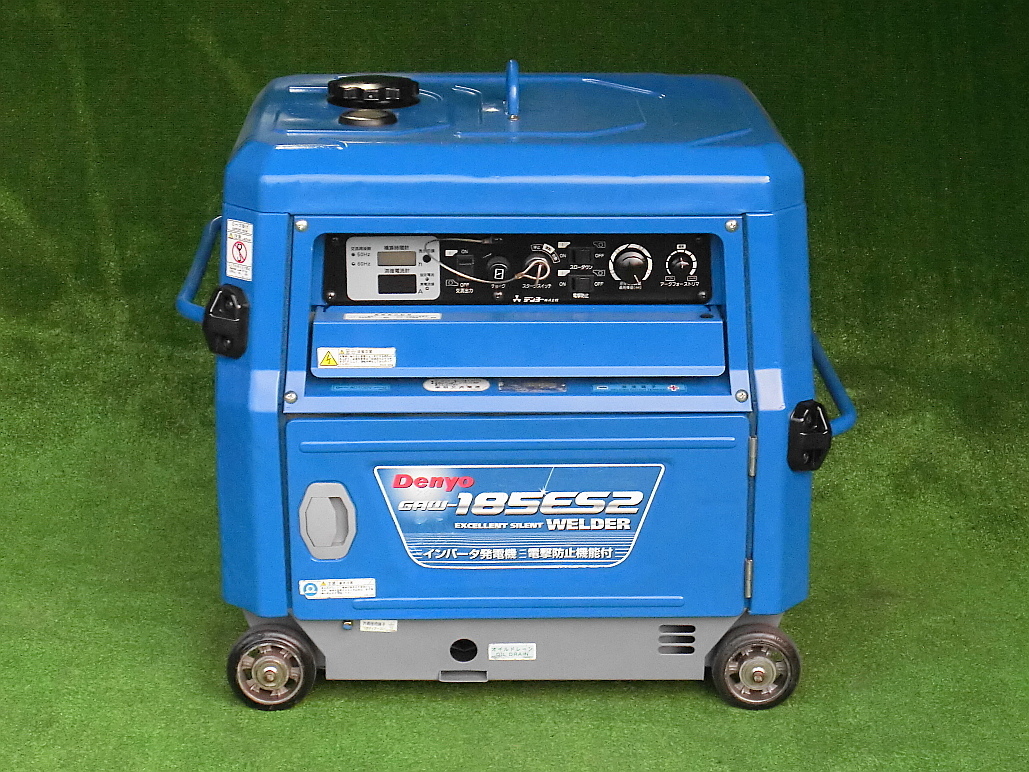 Denyo/デンヨー GAW-185ES2エンジン溶接機 インバーター発電機 50/60Hz