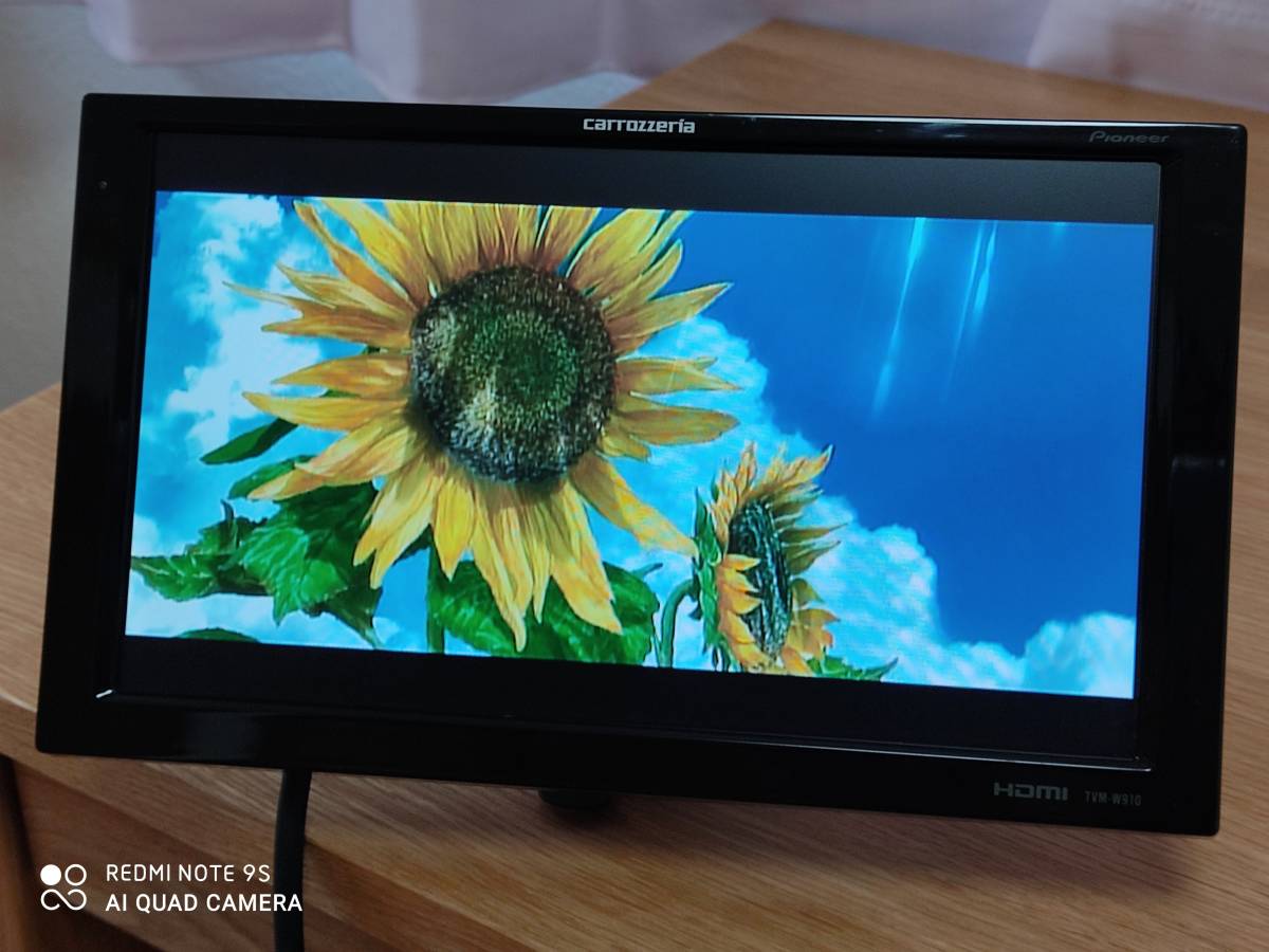 パイオニア カロッツェリア 9V型ワイドVGAモニター TVM-W910