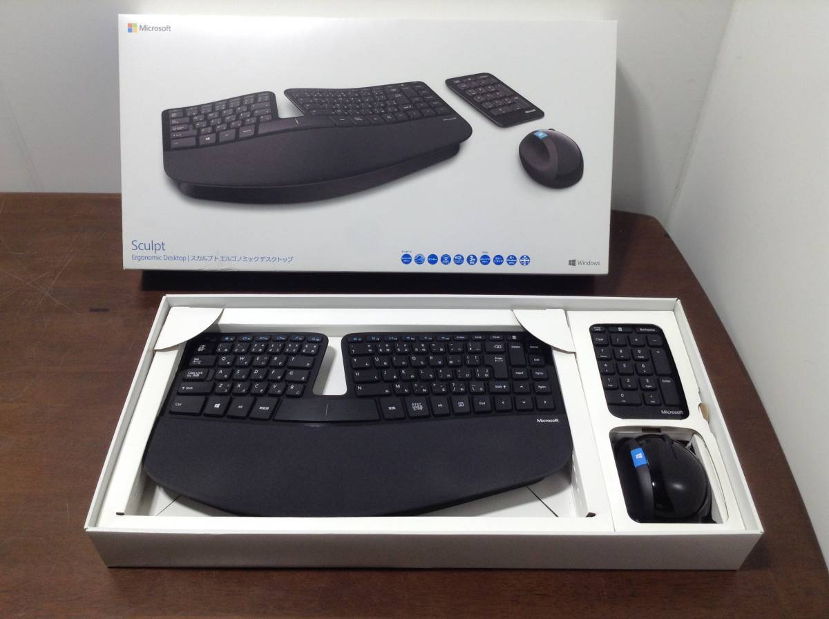 マイクロソフト エルゴノミック キーボード スカルプト : USB 