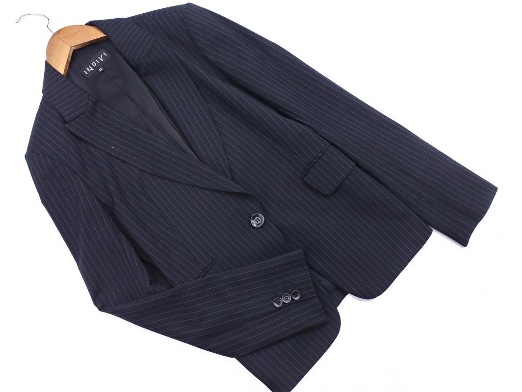 インディヴィ ストライプ ジャケットのみ スーツ Size40 黒 Ahc6 ジャケット ブレザー 売買されたオークション情報 Yahooの商品情報をアーカイブ公開 オークファン Aucfan Com