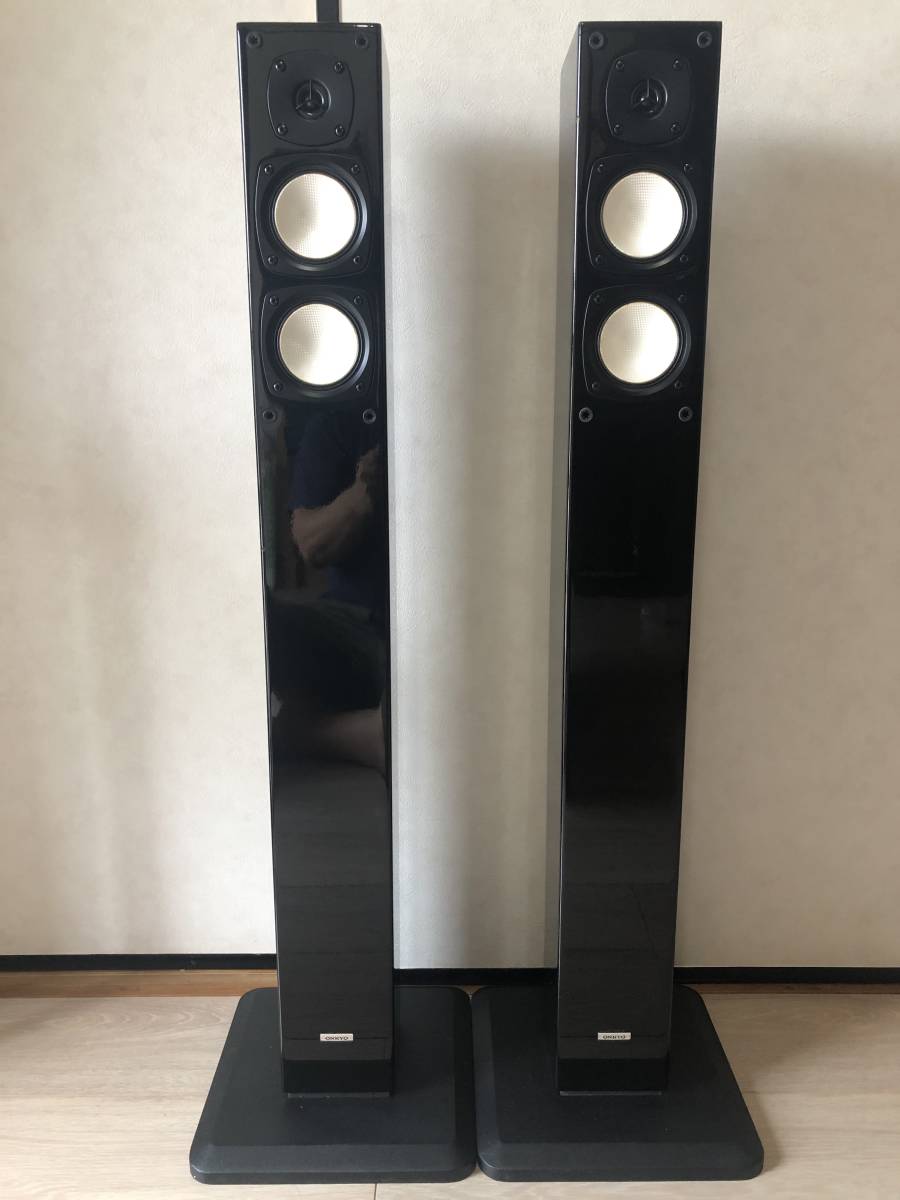 未使用品】 ONKYO オンキョー トールボーイスピーカー D-108E (B) 色