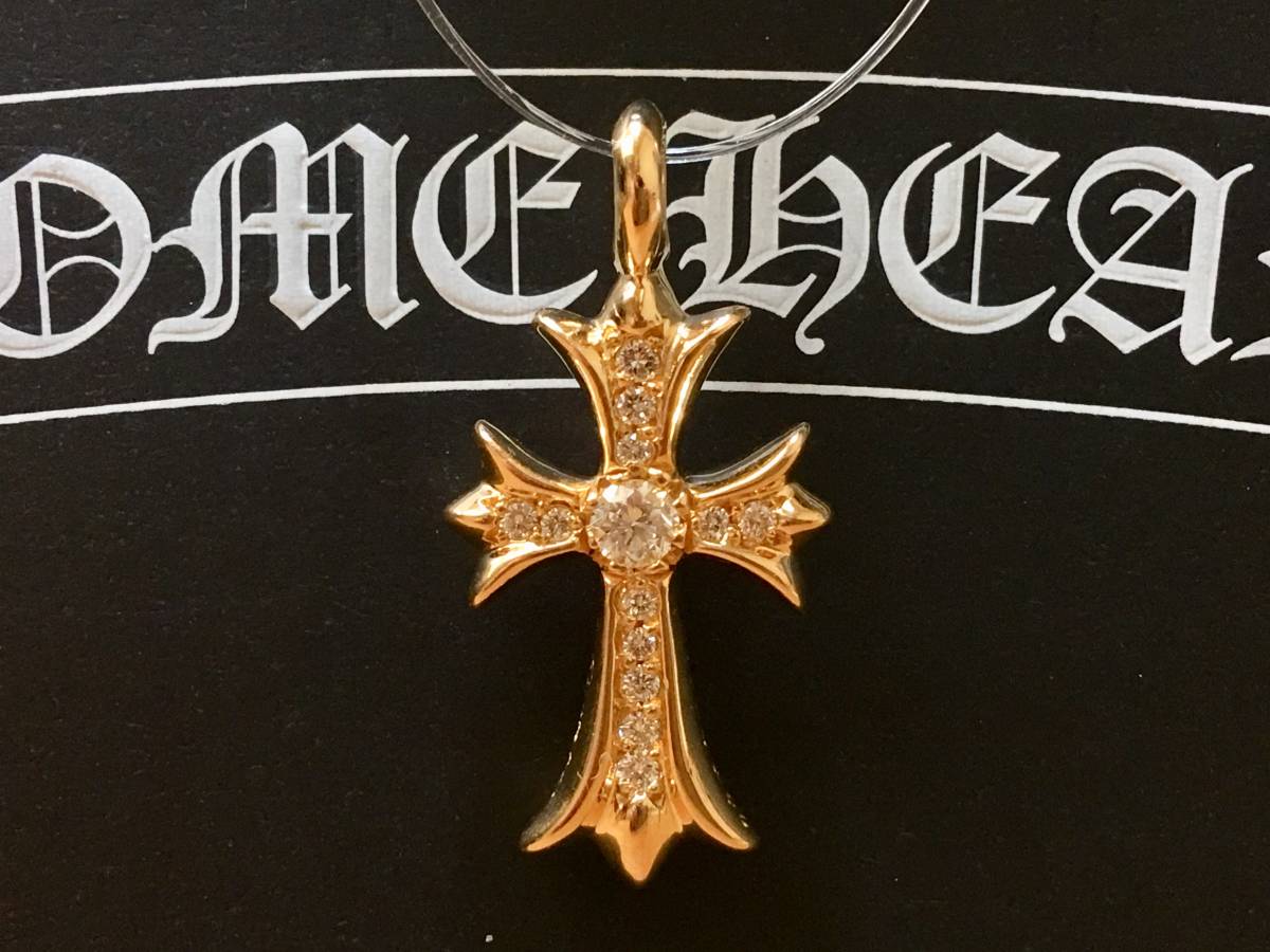 CHROME HEARTS 22K TINY FAT CROSS CHARM クロムハーツ タイニー