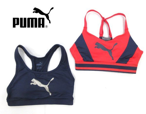 プーマ スポーツブラ PUMA | ハーフトップ レディース Top スポーツマリオ公式通販サイト Bra AOP ブラトップ ブランドロゴ Wストラップ 快適インナー 吸水速乾 2点おまとめ｜Yahoo!フリマ（旧