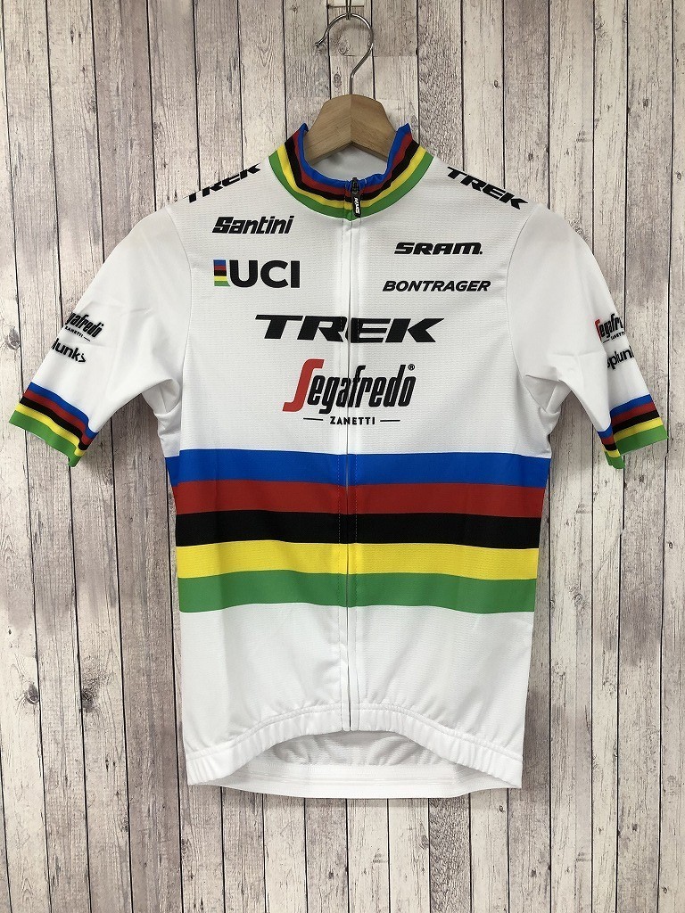 人気セール，豊富な サンティーニ Santini 半袖 サイクルジャージ TREK Segafredo World Champion XS(XSサイズ以下)｜売買されたオークション情報、yahooの商品情報をアーカイブ公開 - オークファン 男性用
