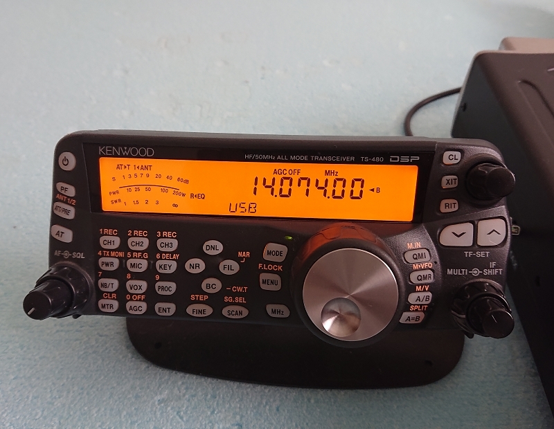 KENWOOD TS-480DAT HF/50MHz オールモード無線機 本体 KENWOOD HF/50M 無線機 TS-480 DAT (50W）+ FT8インターフェイス一式