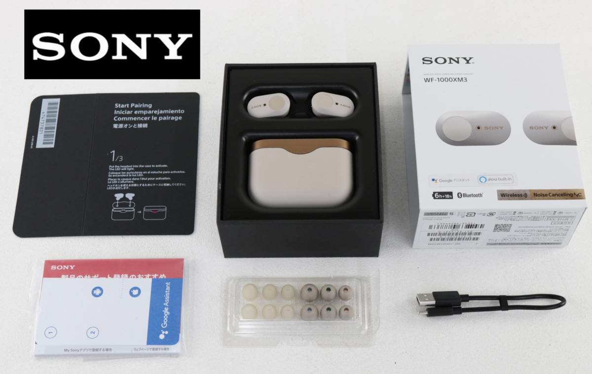  品 SONY ソニー / WF-1000XM3 Bluetoothイヤフォン ノイズキャンセリング ハンズフリー ハイレゾ級高音質 付属品完品(ソニー)｜売買されたオークション情報、yahooの商品情報をアーカイブ公開 - オー ソニー