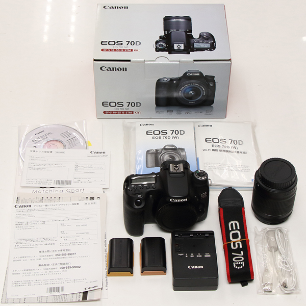 ◇美品◇Canon キヤノン EOS 70Dボディ+EF-S18-55mm IS STMレンズ付