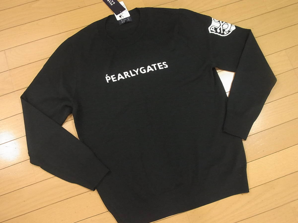 【お買い得，新作】 〓 タグ付パーリーゲイツ/PG エンブレムロゴクルーネックニット/5 定価28600円〓(セーター)｜売買されたオークション情報、yahooの商品情報をアーカイブ公開 - オークファン セーター