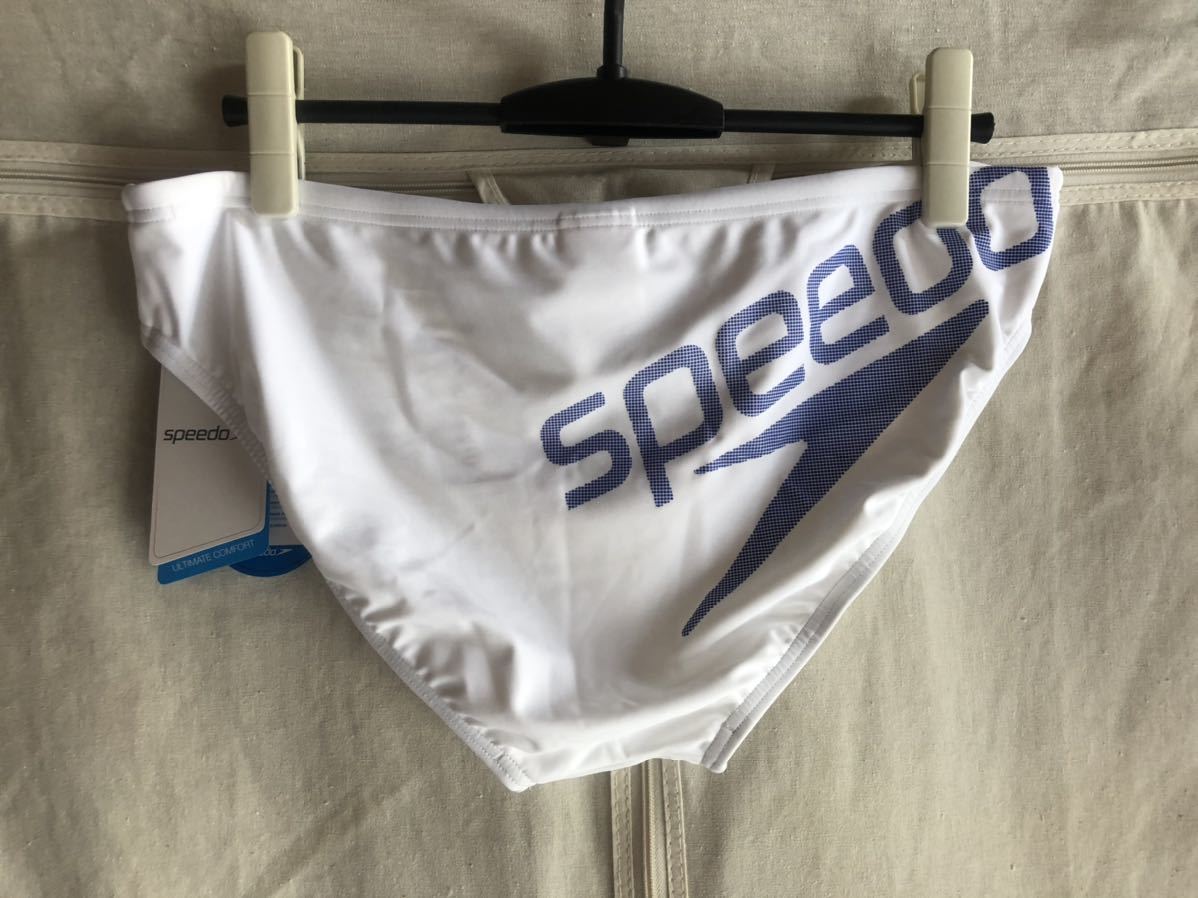 大きいサイズ】タグ付未使用 SPEEDO スピード 水着 競パン 白 ホワイト