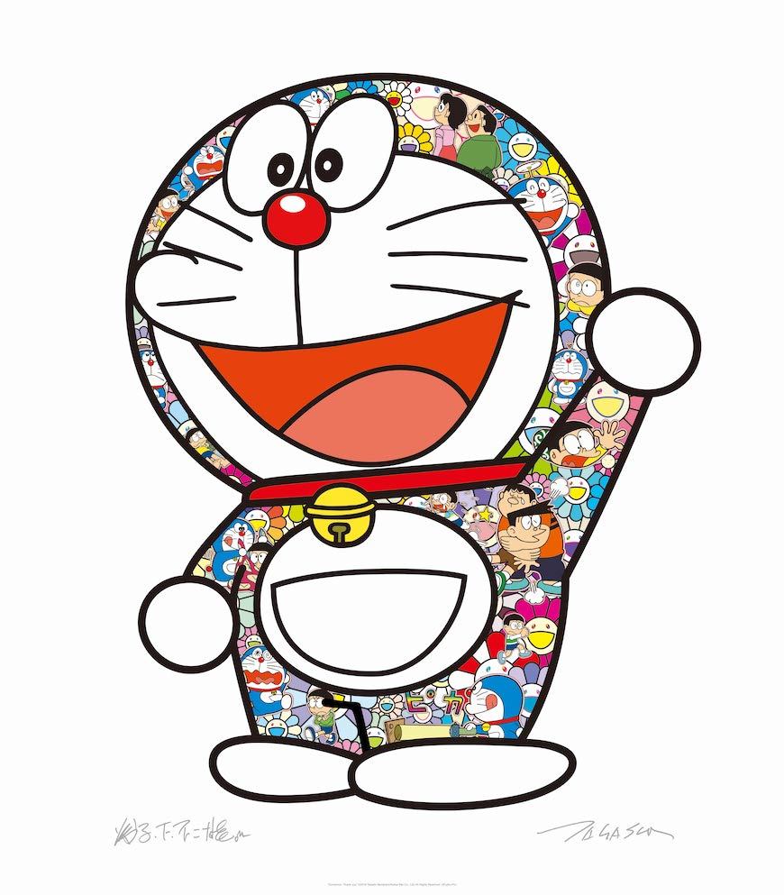 村上隆 ドラえもんコラボポスター作品 「ドラえもん ありがとう」「ドラえもん さぁ!行くぞ!」「ドラえもん えいえいおー!」3枚セット 版画