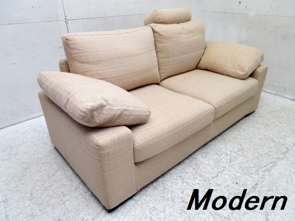 □G141□展示品□IDC大塚家具□テラソー/TERASOH□DUO/デュオ□2人掛け